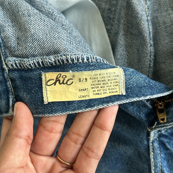 VINTAGE DENIM BLUE JEANS - SIZE 25/26 - Picture 3 of 6